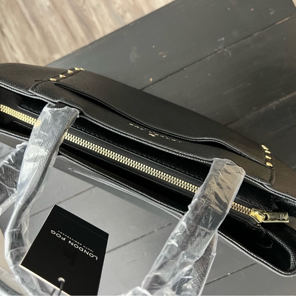 London Fog Marcelle Studded Satchel - Picture 4 of 12